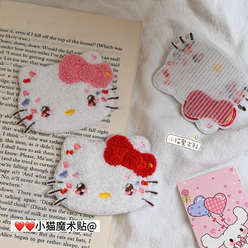 可爱小猫无痕刘海魔术贴高级感侧边碎发整理洗脸百搭儿童头饰发卡|undefined