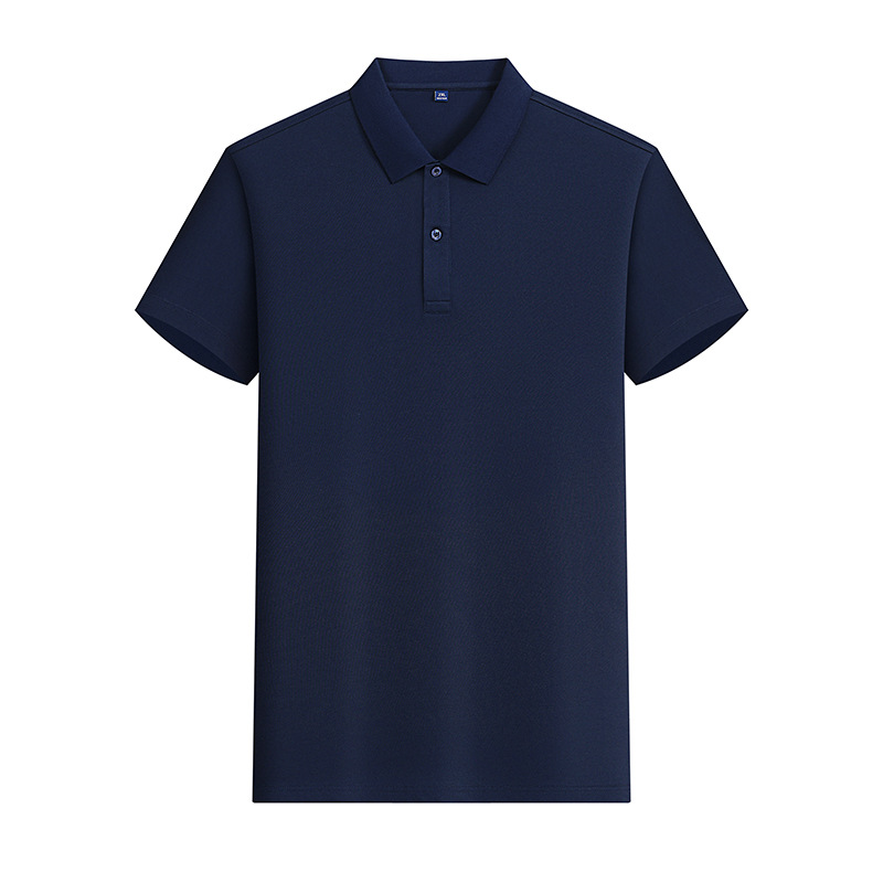 Camiseta POLO de color sólido CVC de 180g y 40 unidades con LOGO estampado, ropa de trabajo de manga corta, ropa de trabajo de verano hecha a medida, fabricante de ropa hecha a medida.