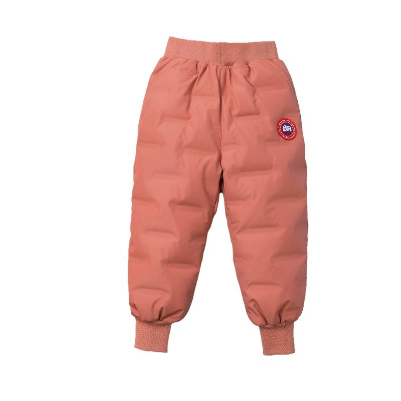 Children's winter fashionable warm trousers with down for boys, Korean style, for teenagers