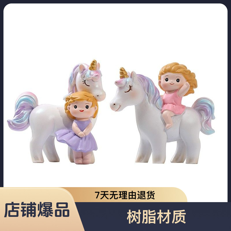 Unicorn Girl Figurine Home Desktop Decoration Resin Ornament Craft Holiday Gift Statue Unicorn Girl Figurine Home Desktop Decoration Resin Ornament Craft Holiday Gift Statue