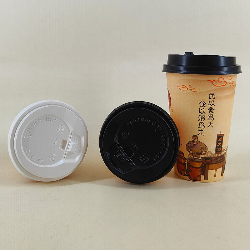 Taza de gachas desechable comercial con cubierta de paja para desayuno taza de embalaje especial para nutrición de arroz delgado taza de papel de gachas de ocho tesoros