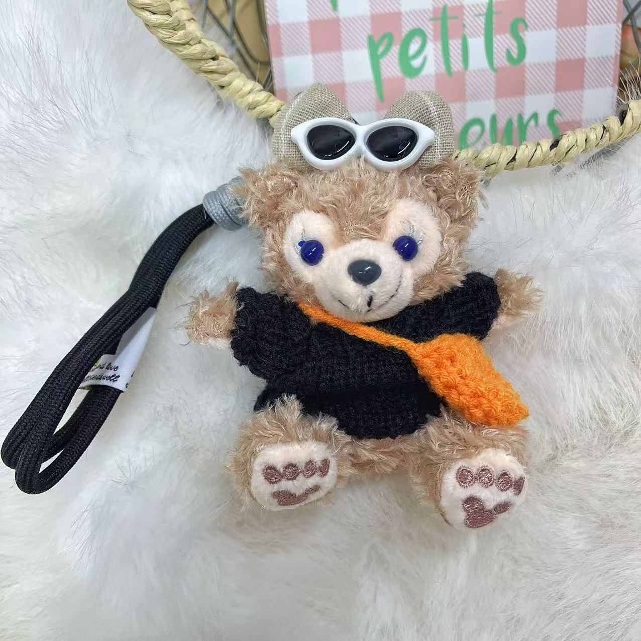 Shirley colgante felpa lindo Duffy oso llavero dibujos animados oso colgante bolso colgante Shirley muñeca