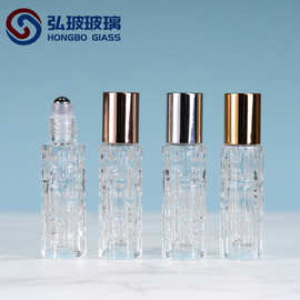 现货10ml苦瓜滚珠瓶16牙精油瓶 玻璃材质香水分装瓶