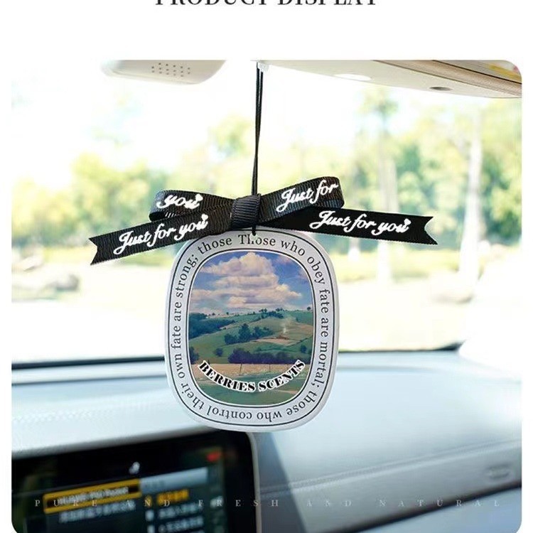 New Car Aromatherapy Tablets Light Luxury Internet Celebrity Ladies Special High-end Hanging Accessories Customizable Aromatherapy Tablets
