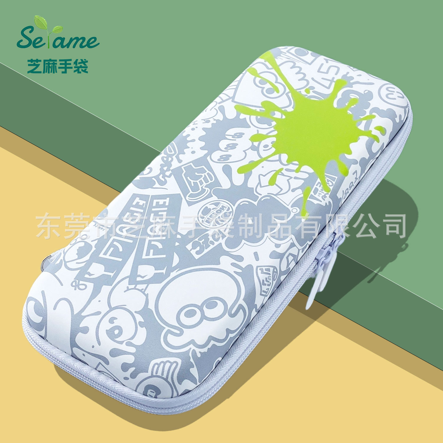 Nintendo interruptor OLED bolsa de almacenamiento spray3 Jet Warrior 3EVA bolsa de material super suave bolsa dura