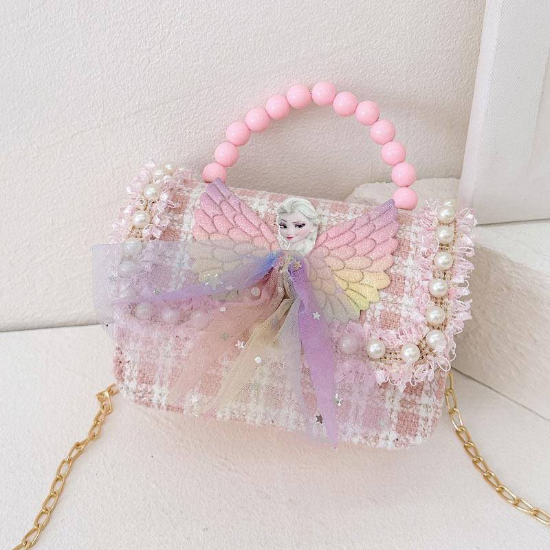 Nueva niñas princesa Aisha bolsos, bolsos de hombro de moda lindos bolsos de decoración de bebés de dibujos animados