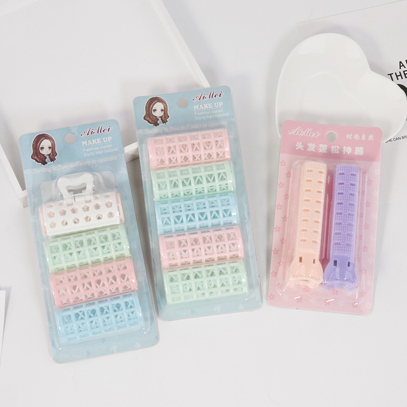 Portable curling iron suit home practical manual bangs curling hair ring 2 in 1 plastic curling iron wholesale