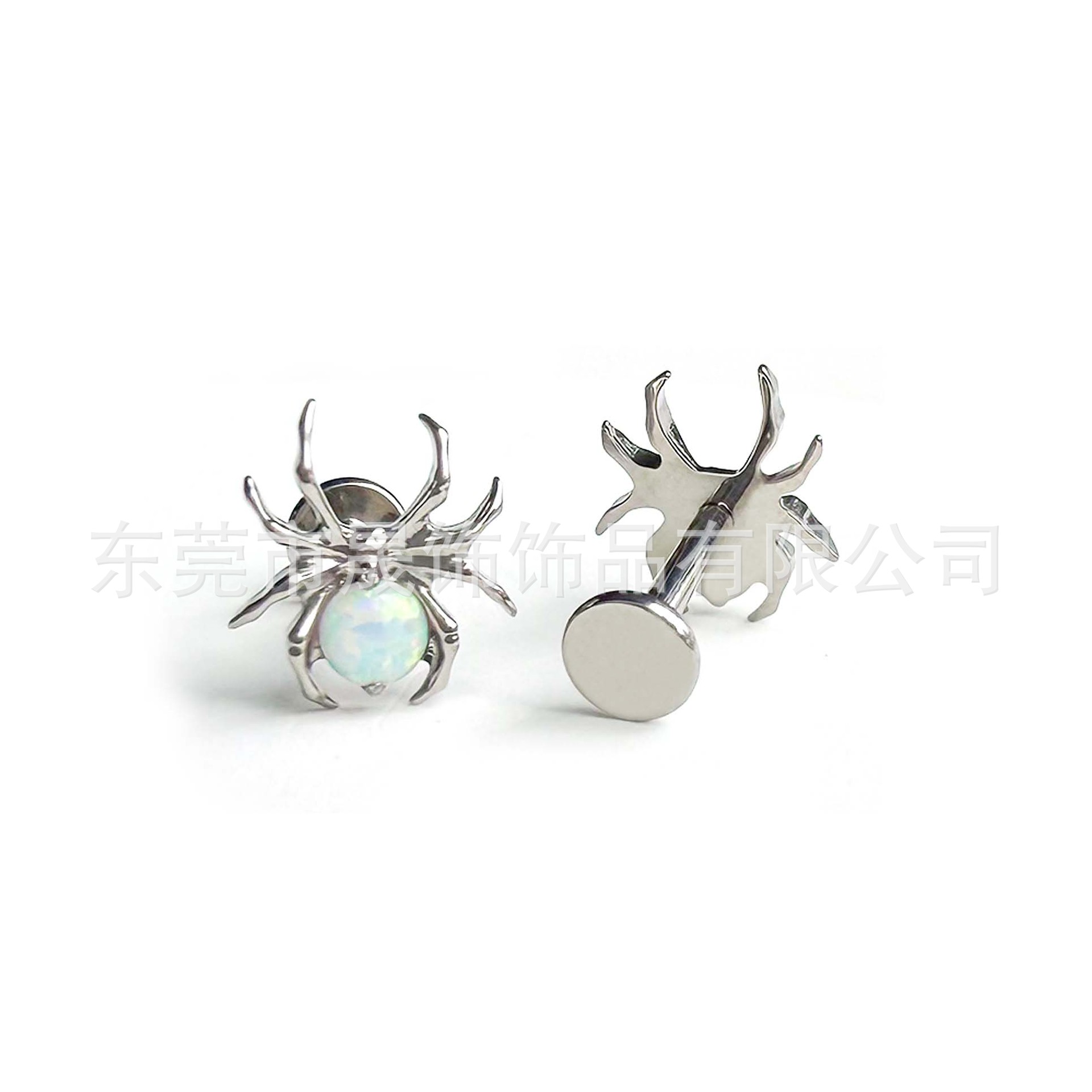 F136 Titanium 蜘蛛包 Studded 澳宝 Ear Stud Labret Stud G23 Implant Grade Titanium Helix Cartilage Stud Geometric 设计