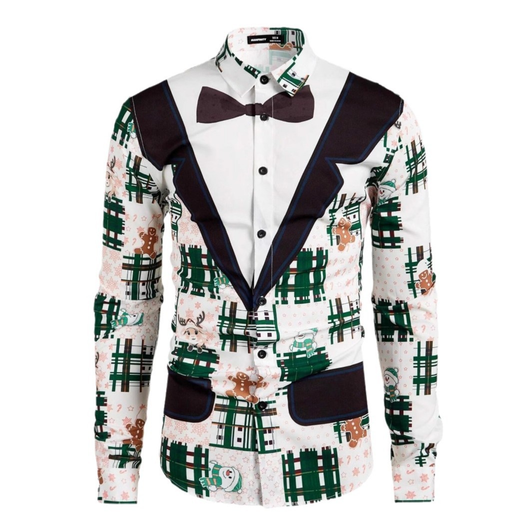 2024 nueva camisa de manga larga para hombre de tendencia de moda casual europea y americana transfronteriza de Amazon MB12