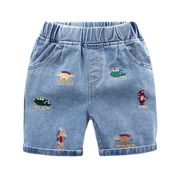 Baby boys, jeans, shorts, children's summer mid-pants, boys 'quarter pants, Boys Denim Capri Pants