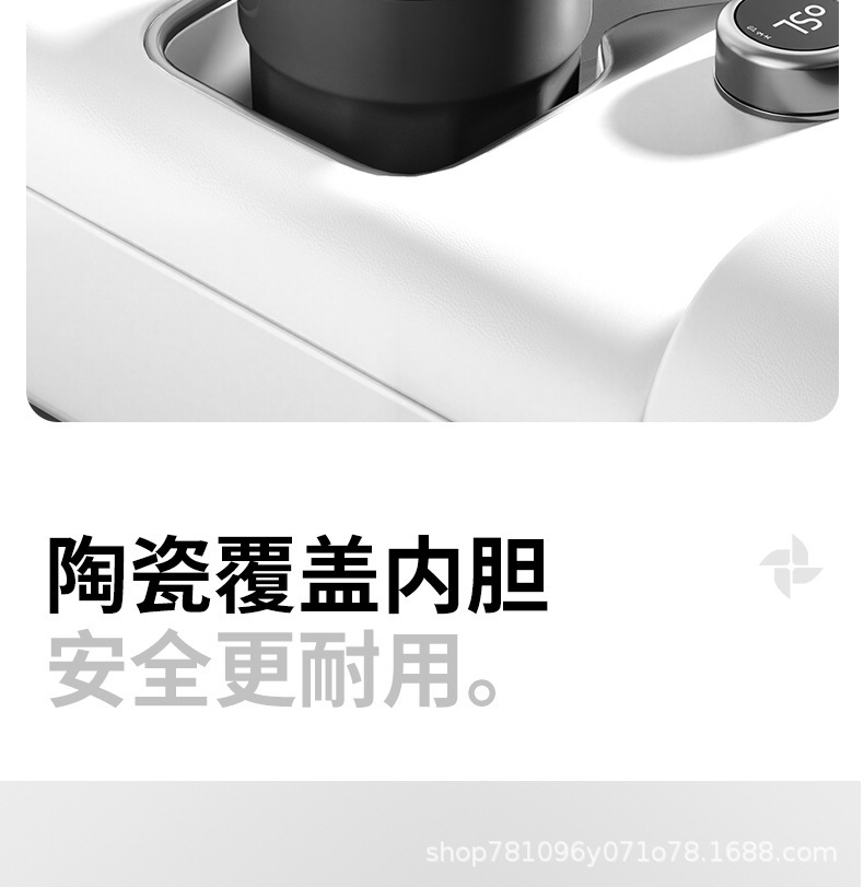 New high-end luxury car ashtray with ceramic liner, suitable for both car and home use, featuring a rotating closure to prevent ash from flying out, a great interior accessory