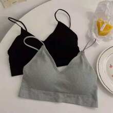 跨境内衣女学生韩版无扣裹胸女防下垂背心小胸聚拢防滑薄款抹胸内