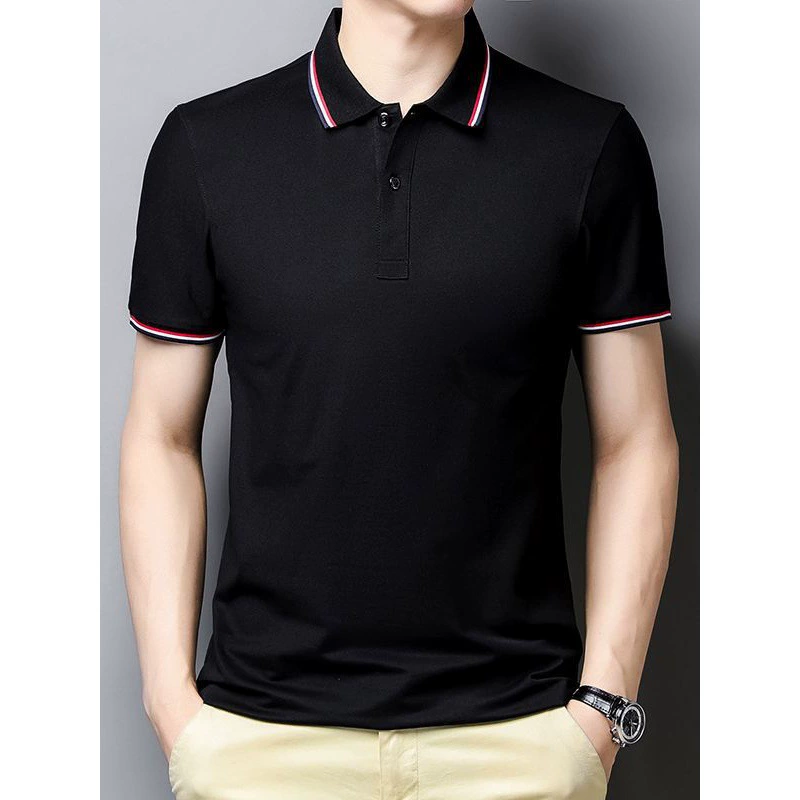 Polo, elastic T-shirt, with short sleeve