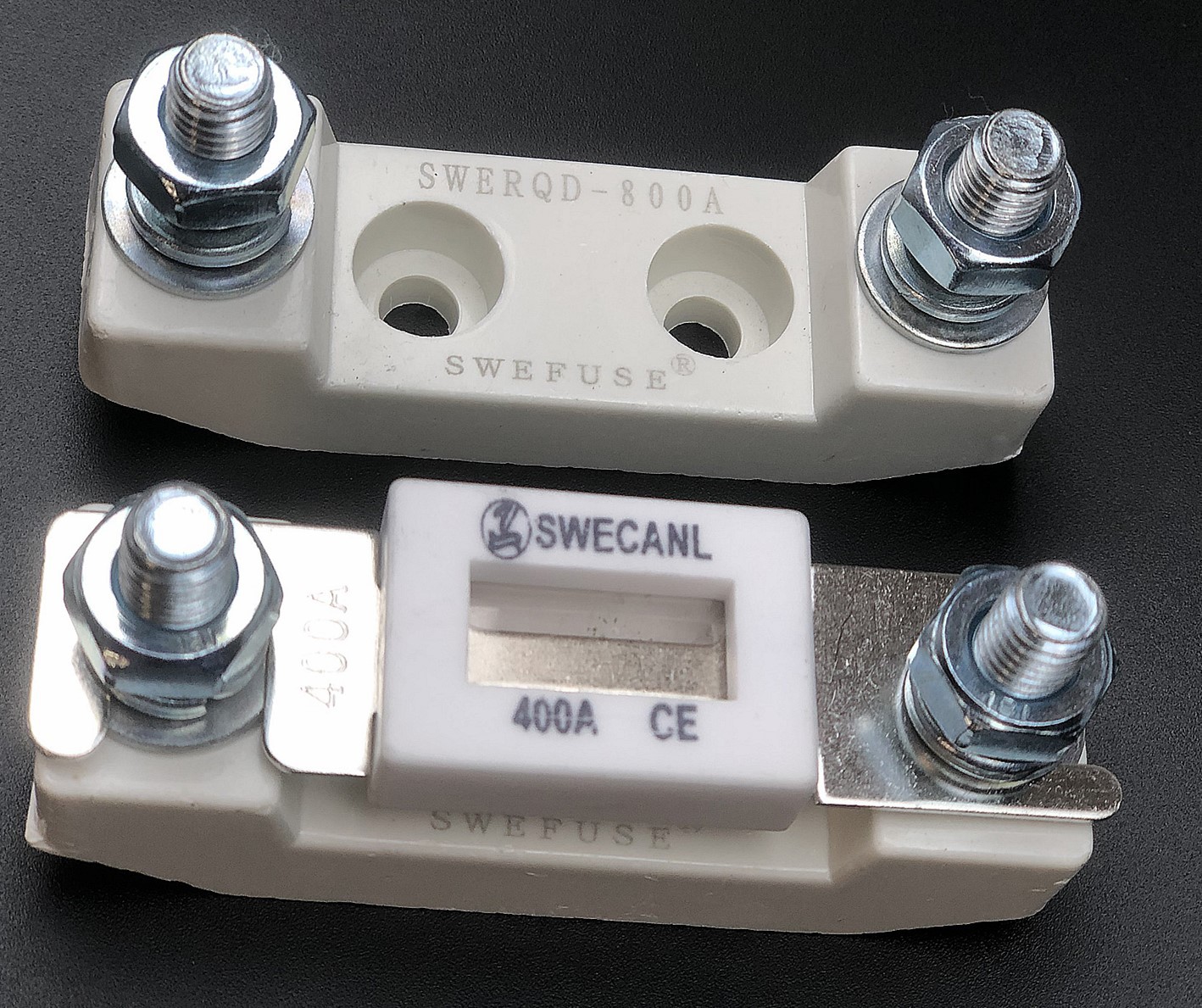 35A50A63A条形叉车专用汽车陶瓷底座保险丝片 rqd-1 220v 800a