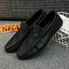 2023 Spring Men's Cowgirl Shoes Soft Face Soft Sole Youth Versatile Slouchy Loafers Korean Style Men's Foreign Trade Cross-border
