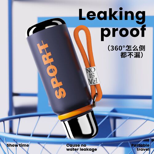 316 Stainless Steel Insulated Cup Large Capacity Vacuum Cup Wholesale Portable Student Bullet Head Sports Water Bottle with Printing