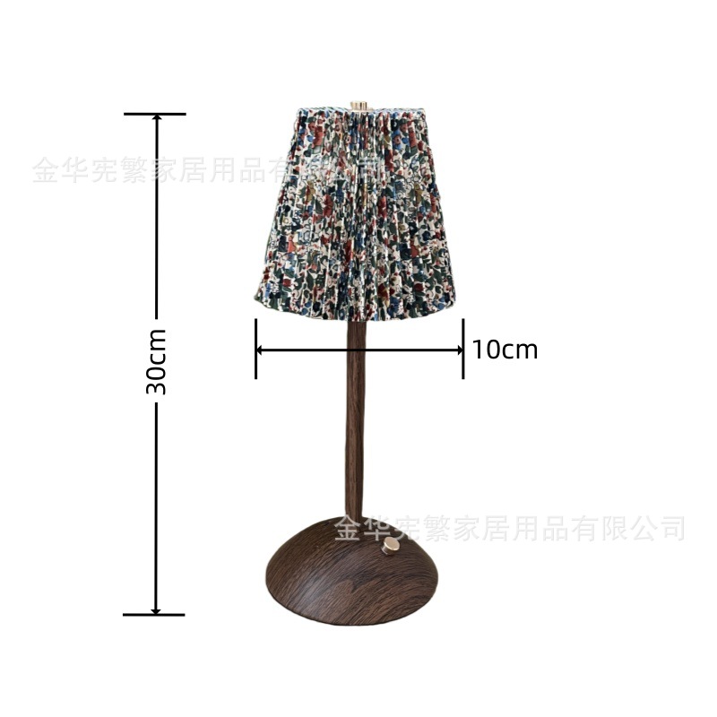 Luz de cabezal de cama dormitorio cálida ins luces de tres colores de luz de luz de escritorio de tacto atmósfera simple adornos pequeños flores de fractura USB carga