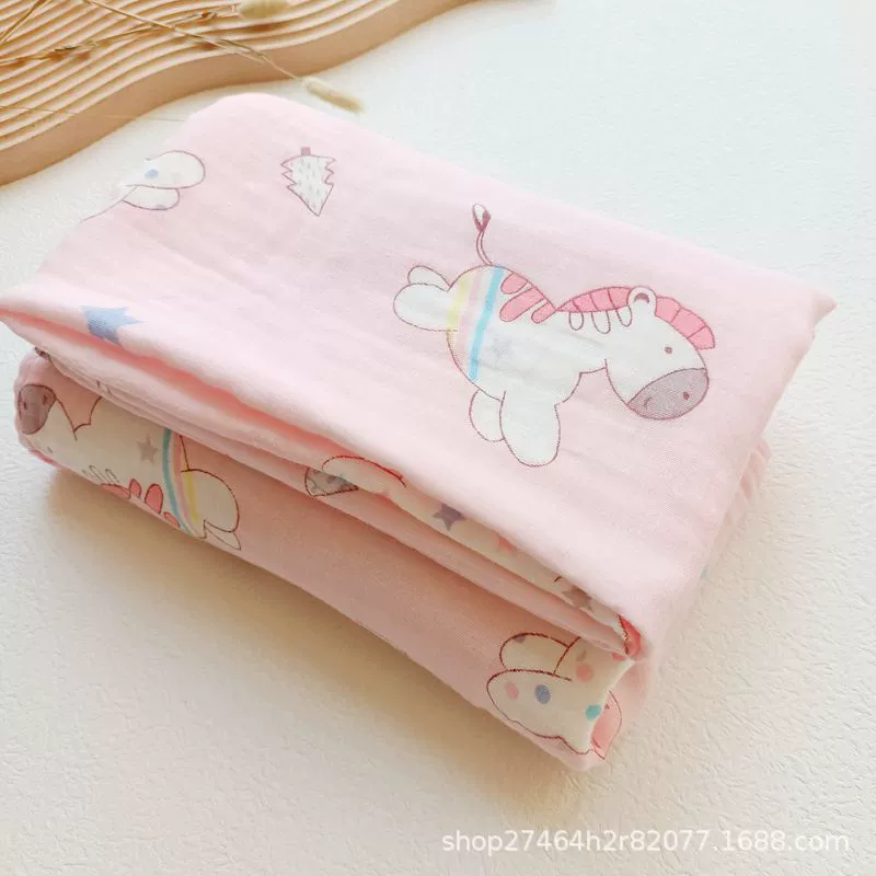 Cotton gauze children's bath towel, soft breathable duvet
