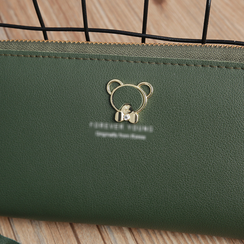 Korean Mid-length Teddy Bear Printing Wallet Wholesale display picture 16