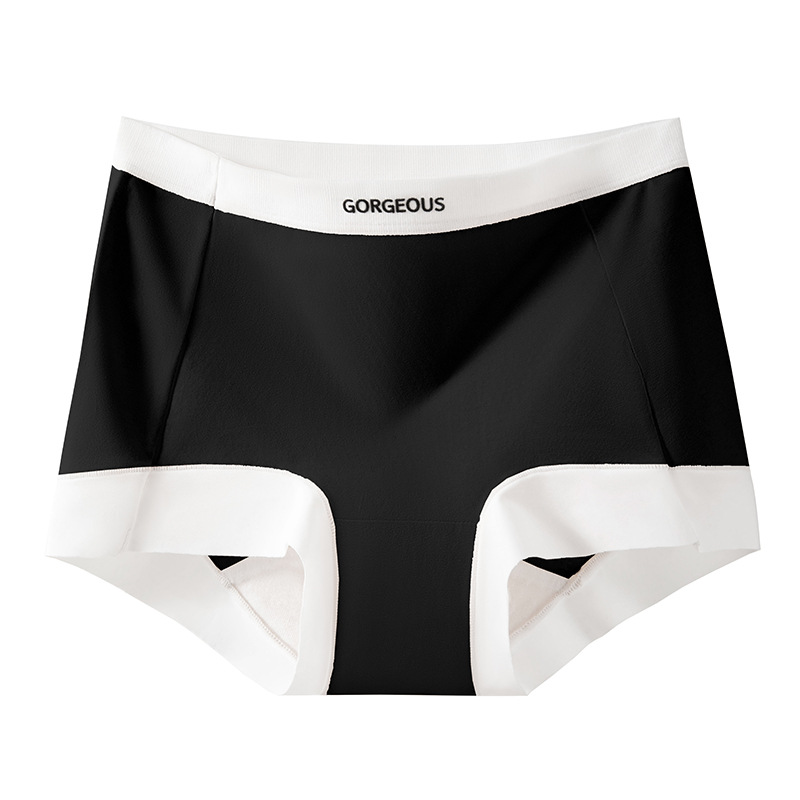 Calzoncillos bóxer de color de contraste de algodón entrepierna antibacteriana entrepierna de algodón 2025 pantalones de seguridad leggings antideslumbrantes calzoncillos bóxer para mujer