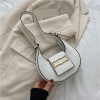 Shoulder bag, fashionable underarm bag, moon-shaped lamp, one-shoulder bag, 2023, Korean style