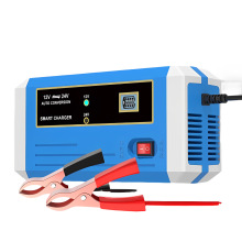 跨境直供12V24V10A汽车电瓶充电器 单块电池摩拖车干水电池充电器