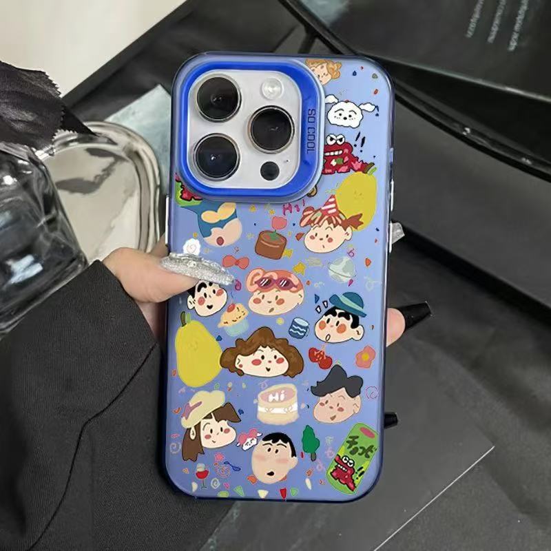 Dibujos animados japoneses y coreanos lindos aplicables Apple 15PROMAX funda para teléfono móvil iphone14/13 anti-caída 16 nuevo 12/11