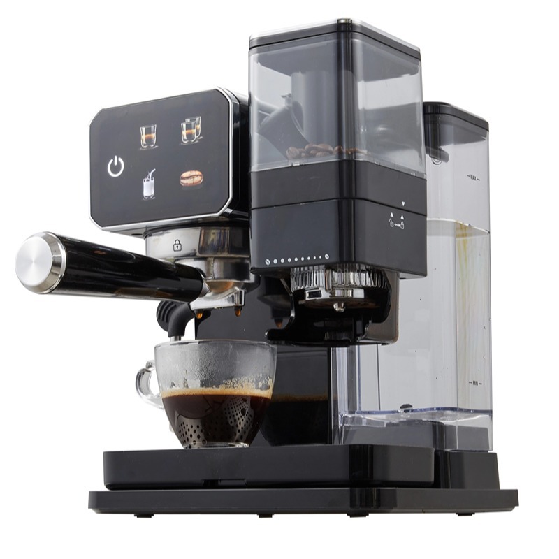 Máquina de café espresso con grano molido cónico de extracción 2 - en - 1 máquina de café semiautomática