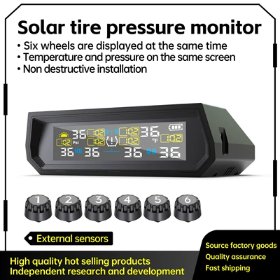 T17-6 Wheel Solar Tire Pressure Tire pressure monitoring system