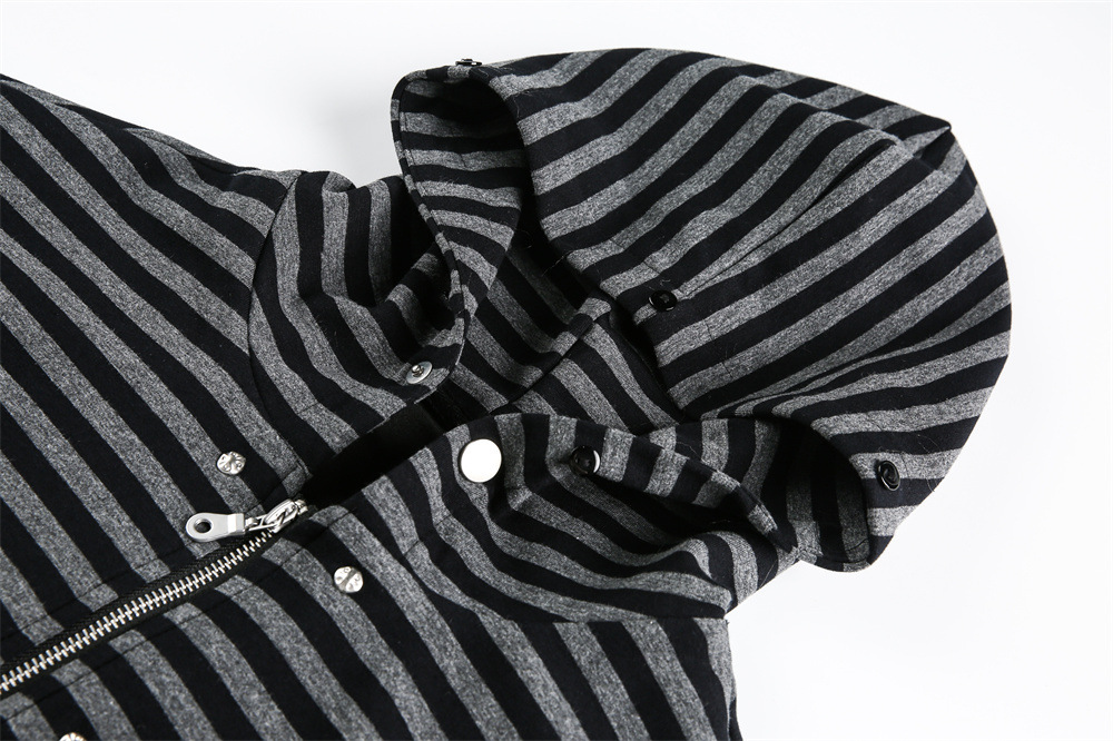 Felpa da uomo con cappuccio staccabile, collo in pelliccia, trendy, nuova, versatile, da uomo._voghion.com