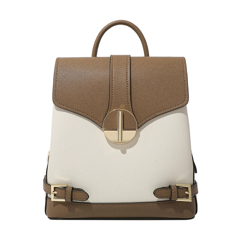 Backpack, shoulder bag, leather universal capacious travel bag, genuine leather