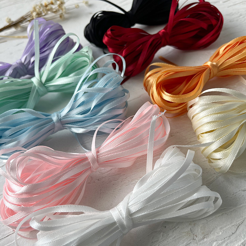 10 m price 3mm wide color silk ribbon braid rope decorative ribbon handmade diy doll clothing accessories 10 m price 3mm wide color silk ribbon braid rope decorative ribbon handmade diy doll clothing accessories