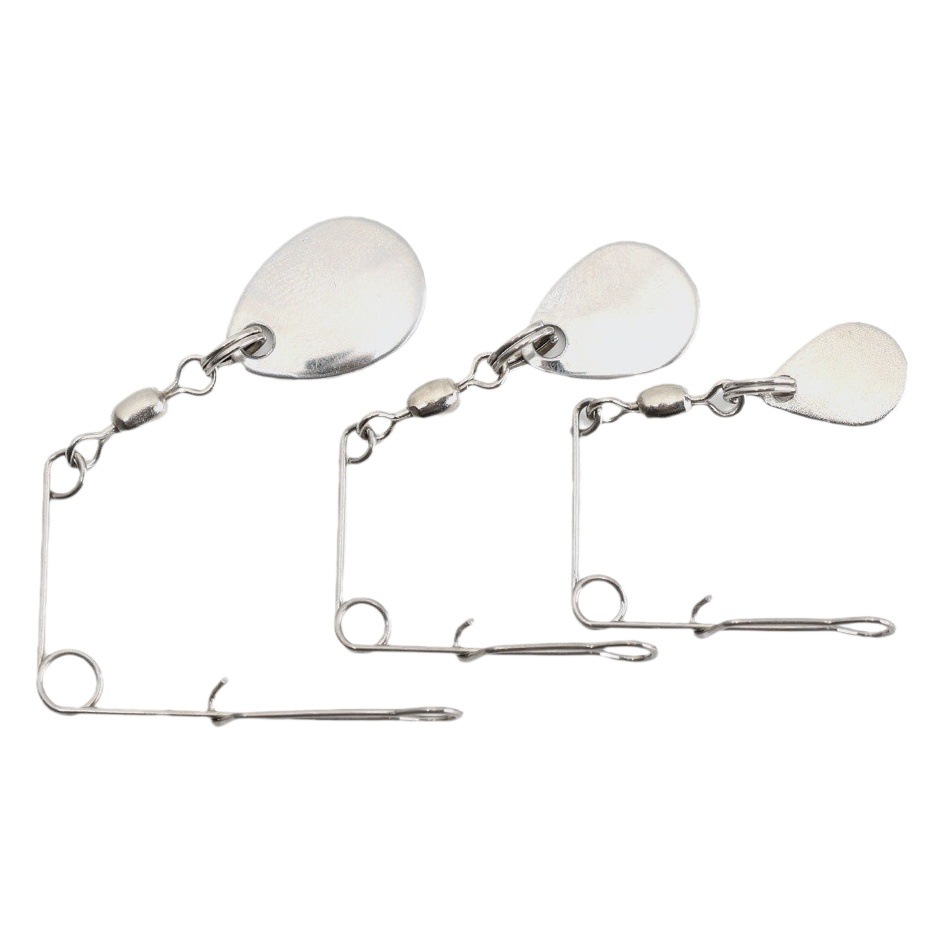 Tiburón de pesca | Accesorios de barba accesorios de equilibrio Luya cebo de metal compuesto giratorio cebo de agua dulce accesorios de artes de pesca