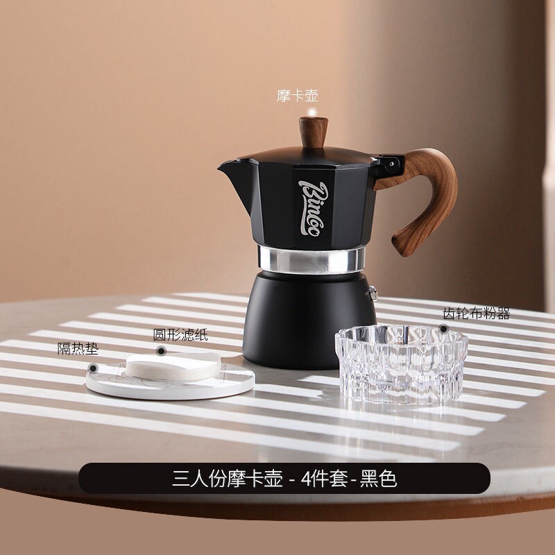 Cafetera Moka Italiana Doméstica de Aleación de Aluminio para Uso Doméstico