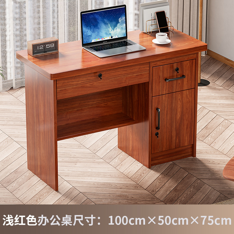 1 m 라이트 레드 책상