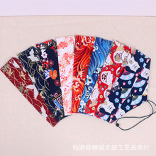 外贸棉布便携餐具袋筷勺袋子布袋和风吸管收纳袋筷子套 梳子布袋