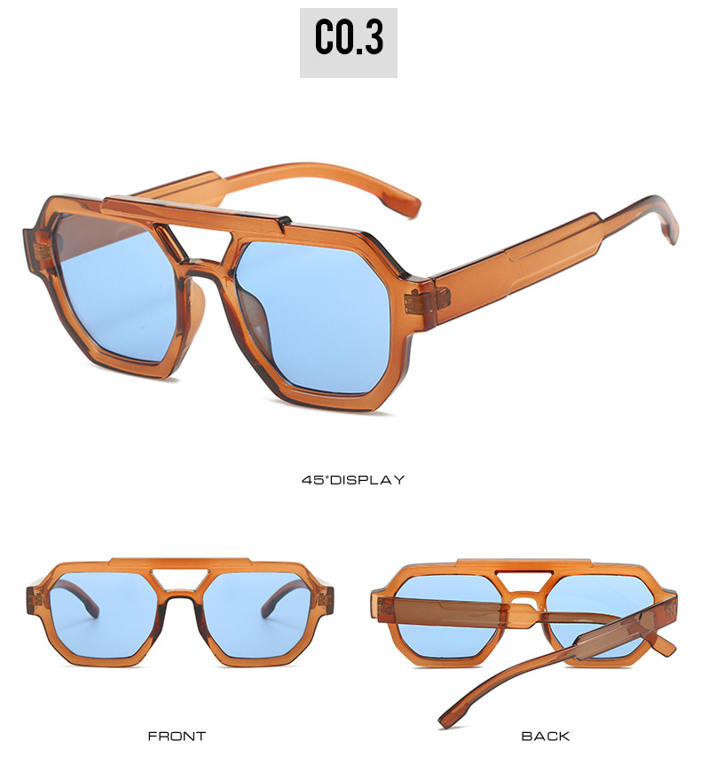 PC, UV400 Protection Lens Material Polygon Glasses Style Travel, Street Occasion Elegant Basic Solid Color PC UV400 Protection Polygon Full Frame Women's Sunglasses
