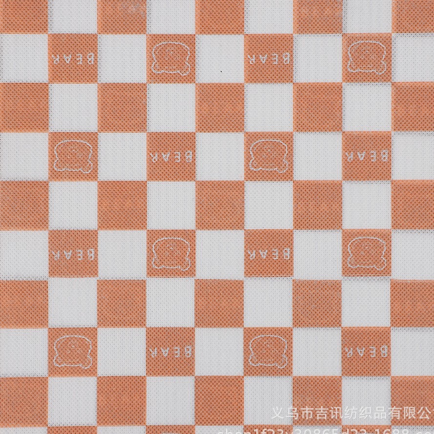无纺布印花批发印花无纺布 方格印花无纺布 多种款式