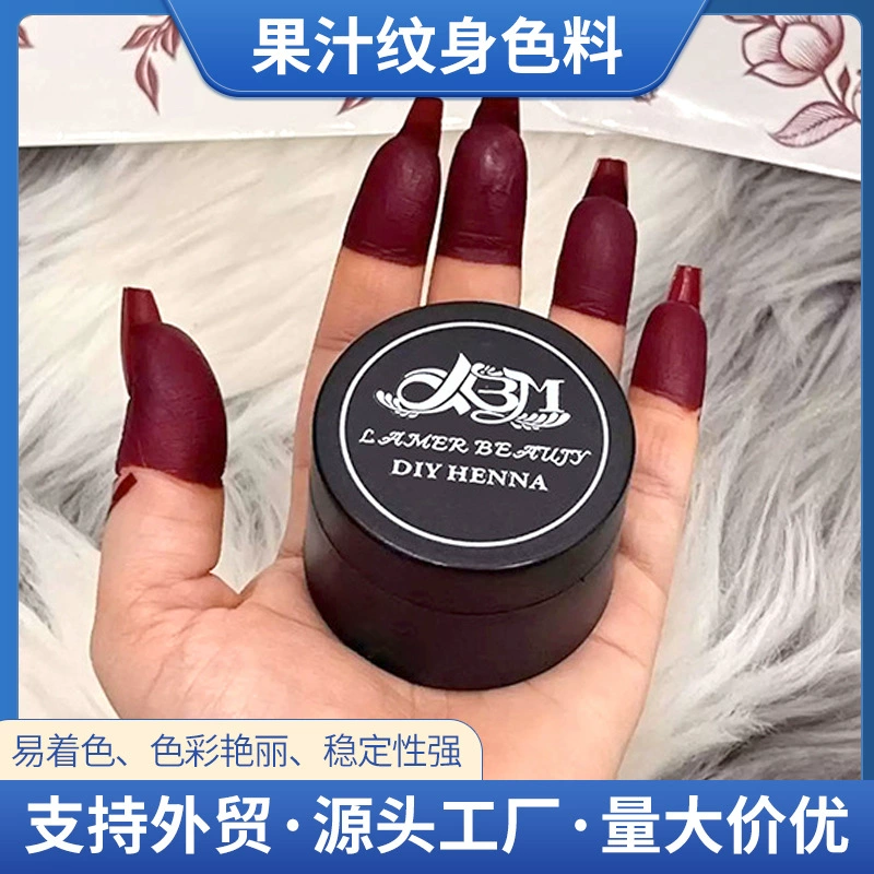 Временная тату-хна ink, diy многоцветный пигмент, 30 мл, безопасная для кожи ручная покраска