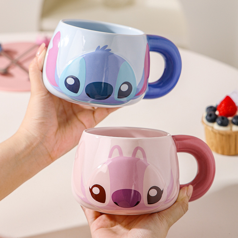 ステッチ セラミック ベリー カップ ギフト ボックス スプーン付き 高価値 クリエイティブ マグカップ 蓋付き ギフト ハンド ギフト バッチ|undefined