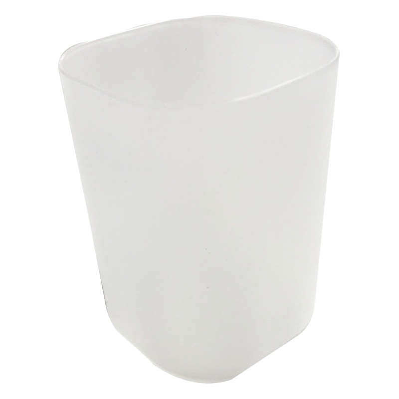 Escritorio caja de almacenamiento esmerilado simple transparente titular de la pluma papelería maquillaje cepillo lápiz labial contenedor de almacenamiento