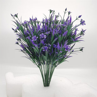 Simulation flowers happy lilies, lily bouquet, high rise and Qingming grave sweeping simple green dill European table furniture ornaments
