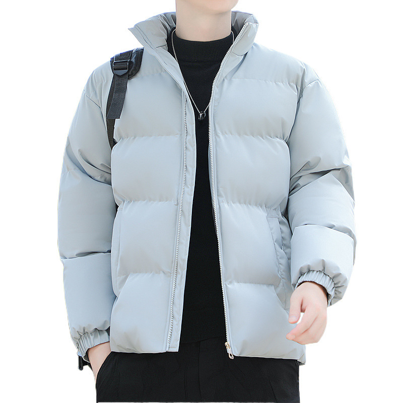 Hombre de algodón de invierno 2022 nuevo tipo de abrigo de algodón de plumón grueso de estilo de Hong Kong pareja adolescente ropa de algodón casual para hombres y mujeres