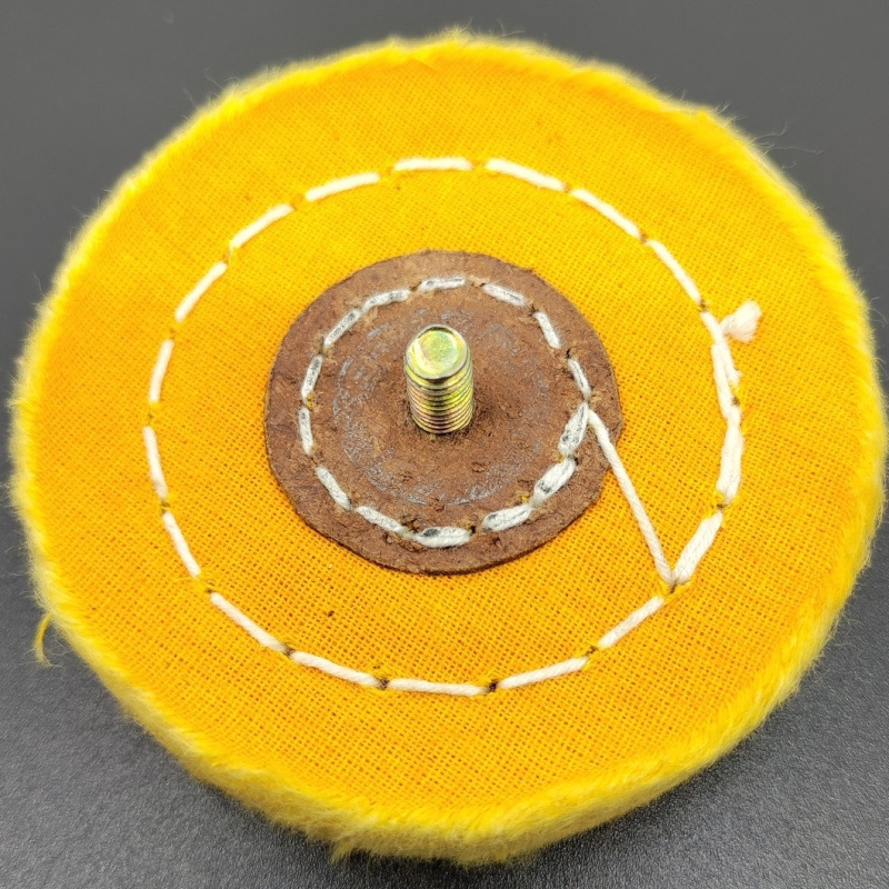 三寸抛光轮黄布轮精磨砂带机台磨机配件三寸轮黄布轮精磨砂带机台