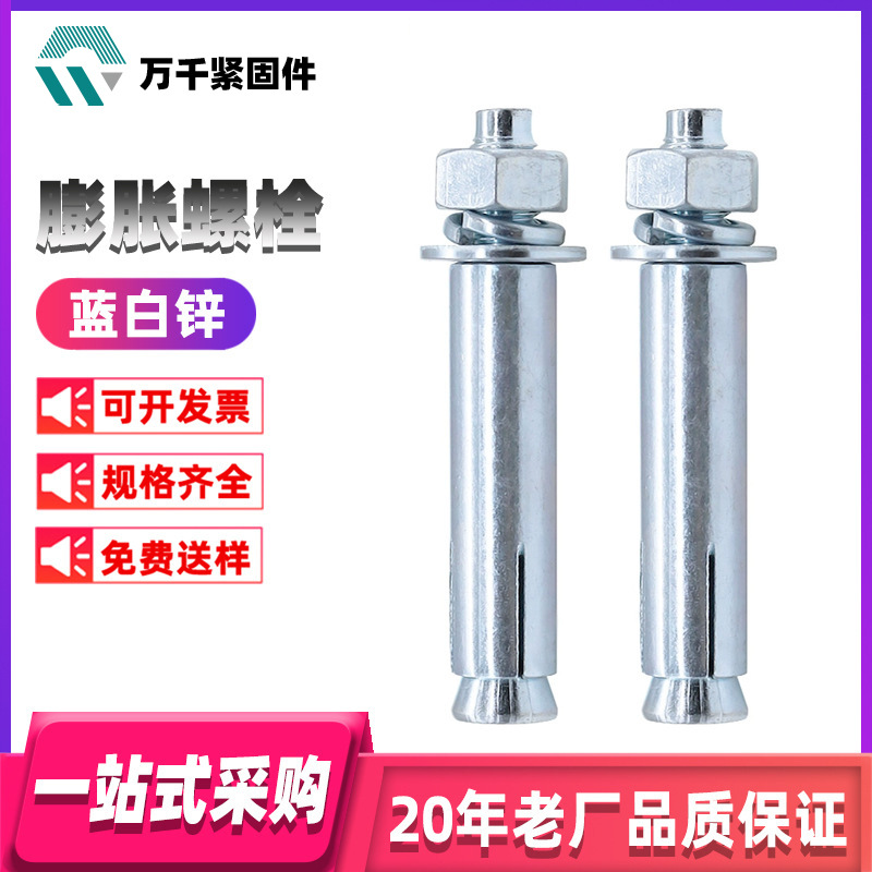 4.8级 蓝白锌 膨胀螺栓