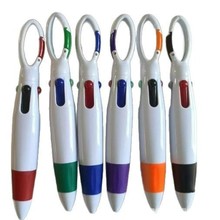 四色促销笔Four-color pen四色广告笔塑料笔红笔黑笔绿笔蓝笔ペン