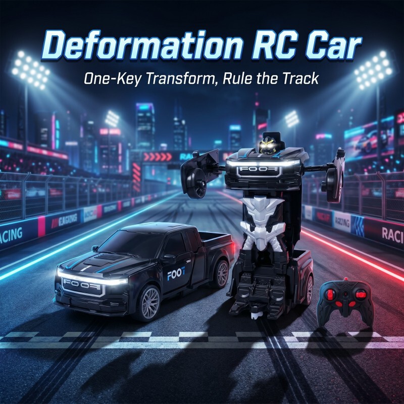 Cross-border 1:18 scale transforming car, Raptor F150 transforming remote control robot pickup truck, children's toy electric car Cross-border 1:18 scale transforming car, Raptor F150 transforming remote control robot pickup truck, children's toy electric car