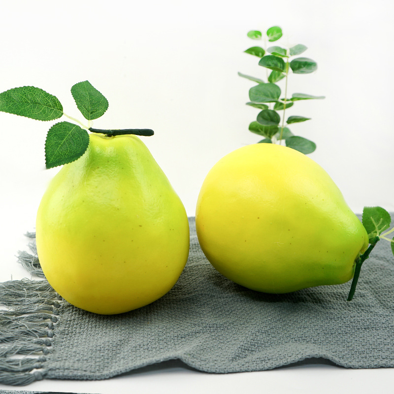 仿真假蜜柚子水果模型厨房餐厅摆件10-30摄影中性写真道具早教认