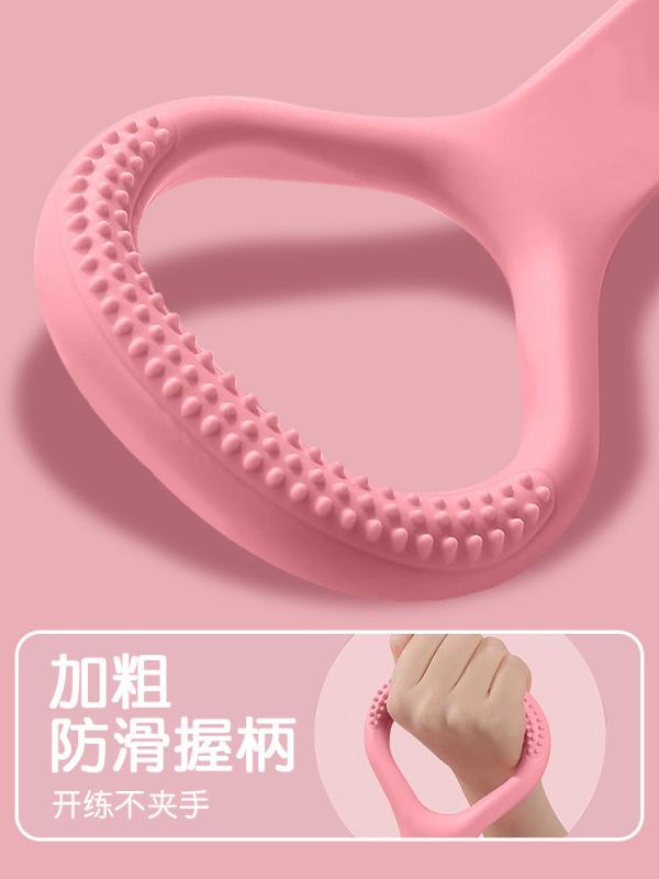 8字ラリー家庭用フィットネスヨガ器材女性弾力帯練習開肩美背神器ストレッチ器八字ロープ|undefined