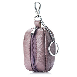 Genuine Leather Cute Multifunctional Soft Leather Household Storage Neutral Key Bag Coin Purse Large Capacity Men's and Women's Key Bag
